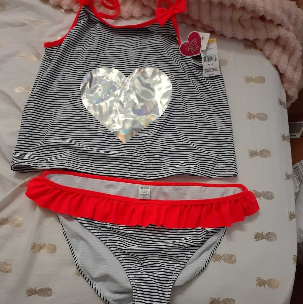 Girls Plus Bathing Suit